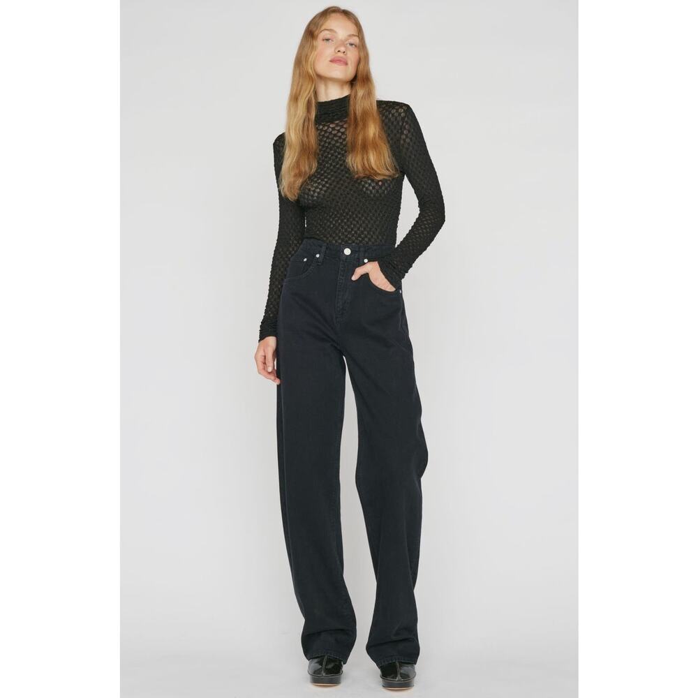 Frame Mesh turtleneck nwt black XS - Picture 4 of 7